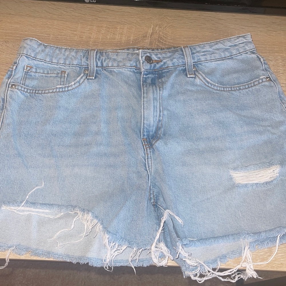 Light wash blue Jean shorts